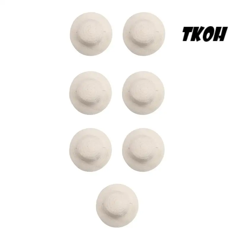 

TKOH-40 Pcs DIY Straw Hat Set Beach Summer Work Farmer Hats For Men Women Kids Cowboy Birthday Party Decoration