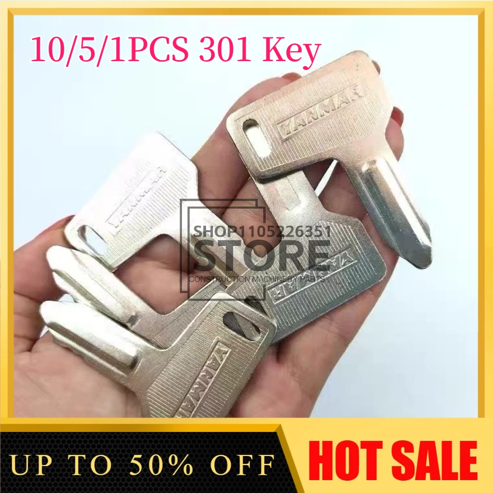 

10/5/1PCS for Yanmar VIO15 Series Excavator Accessory - 301 Ignition Key