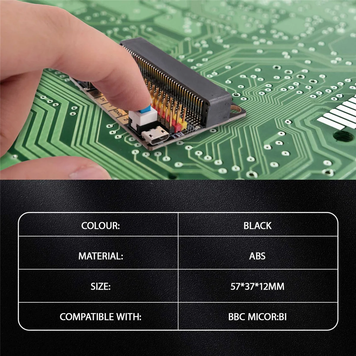 Micro-Bit Expansion Board IOBIT V2.0 Breakout Adapter Shield with Buzzer for BBC Kids'S Python Graphics Programming