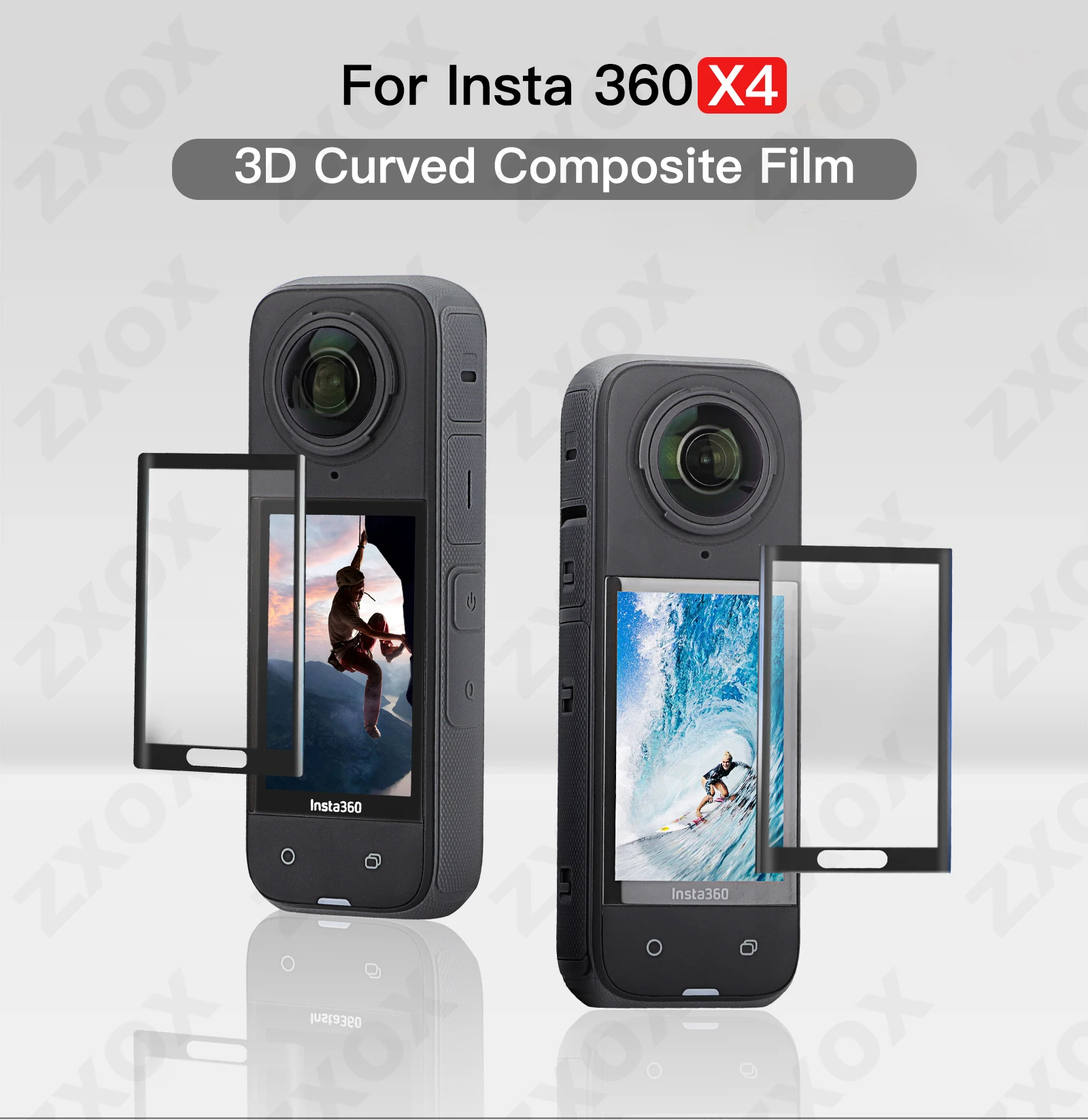 Screen Protector Film for Insta360 X4 Curved Composite Film for Insta360 X4 Screen Ultra-HD Film Camera Accessories (Not Glass)