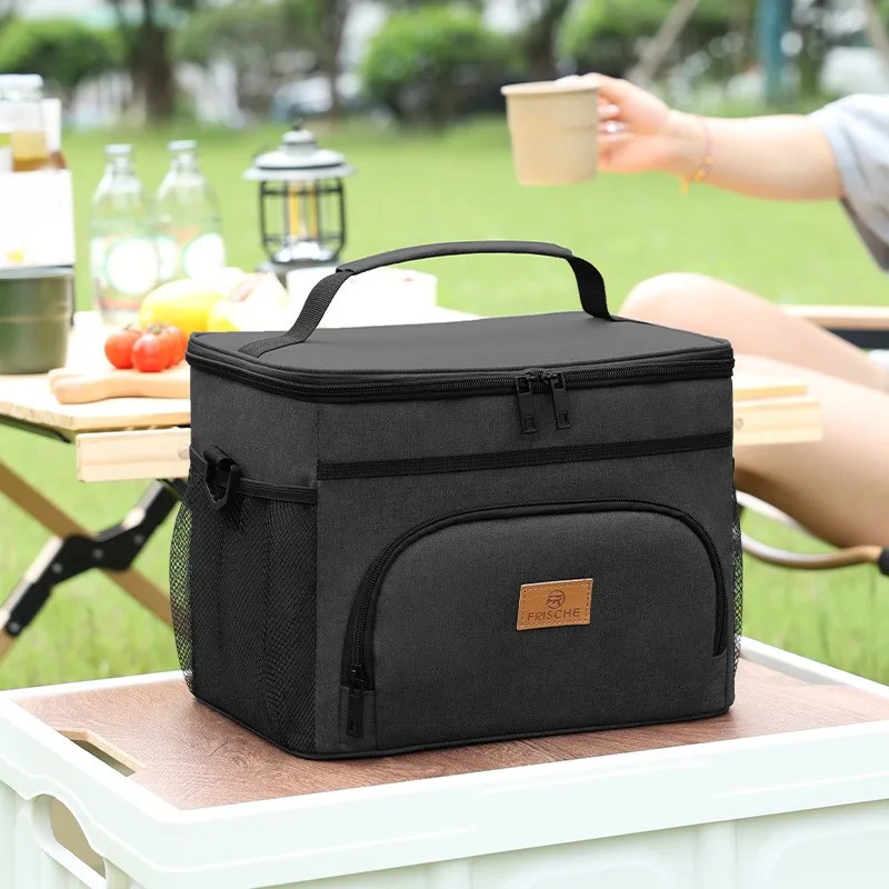 15L Cans Cooler Bag With Strap Picnic Bag Sac Isotherme Insulated Bag For Beer Big Meal Container Lunch Bag bolsa