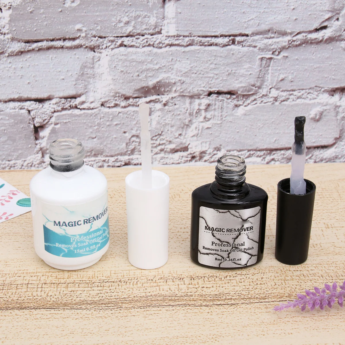 2 قطعة مزيل الأظافر 8 مللي 15 مللي البولندية تذوب نقع إزالة لملحقات الأظافر الطبيعية #4