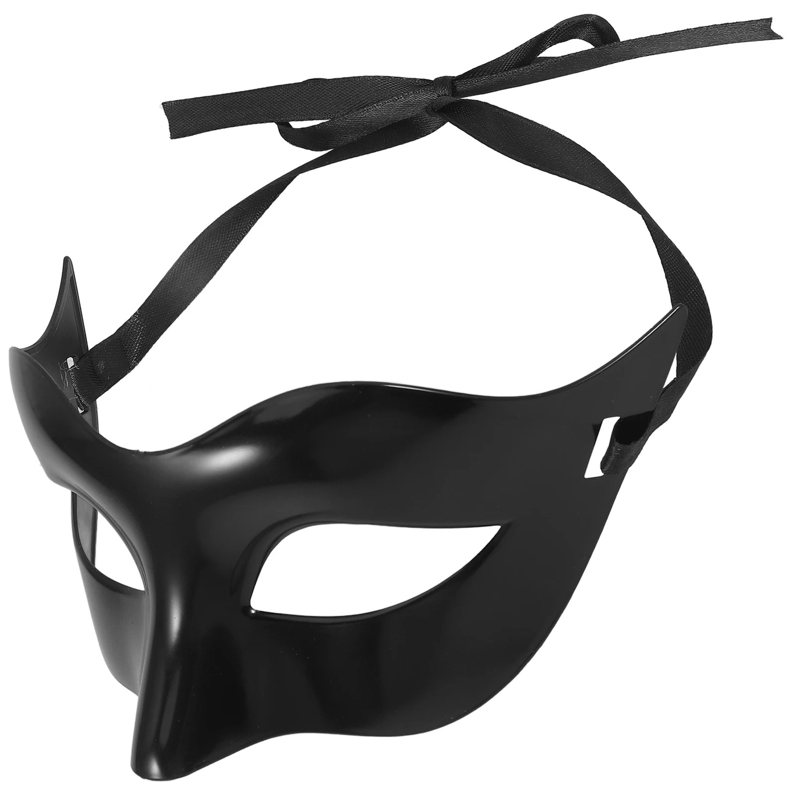 

Half Face Masquerade Cosplay Party Men Halloween Costume Mask Venetian Ball Decorative Masks Male Lightweight Black Elegant Mask