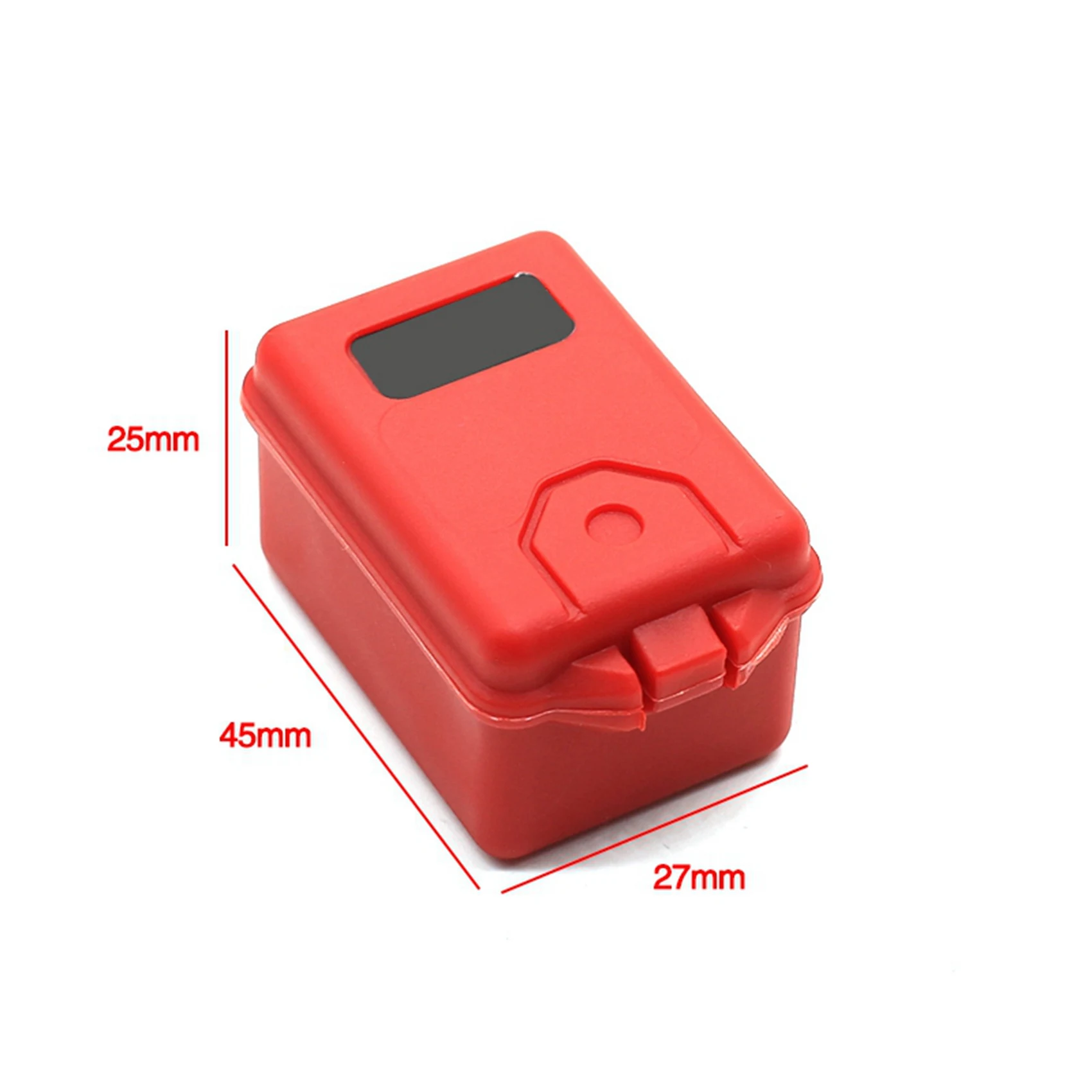 B78B-6 Stuks Plastic Rc Auto Opbergdoos Decoratie Tool Voor Traxxas Trx4 Axiale Scx10 90046 D90 1/10 Rc Crawler Accessoires Zwart