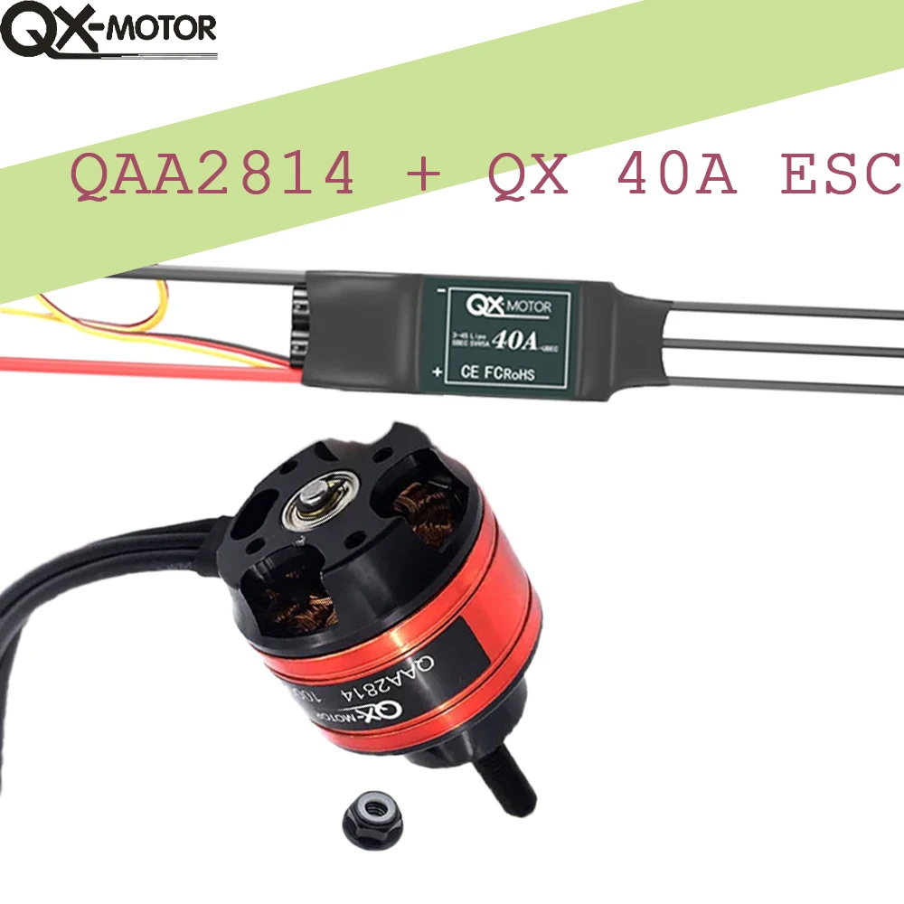 

QX-MOTOR QAA2814 430KV 600KV 700KV 900KV 1000KV Brushless Motor CW CCW With 40a EAC For Remote Control Toy Parts