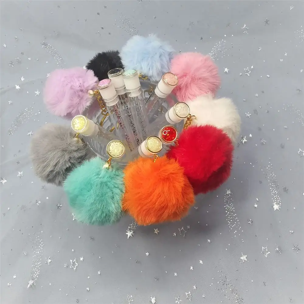 Round Comb Teeth Hair Ball Mascara Wand Clear Tube Multicolor Tube Eyelash Brush Creative Fluffy Eyelashes Brushes Comb