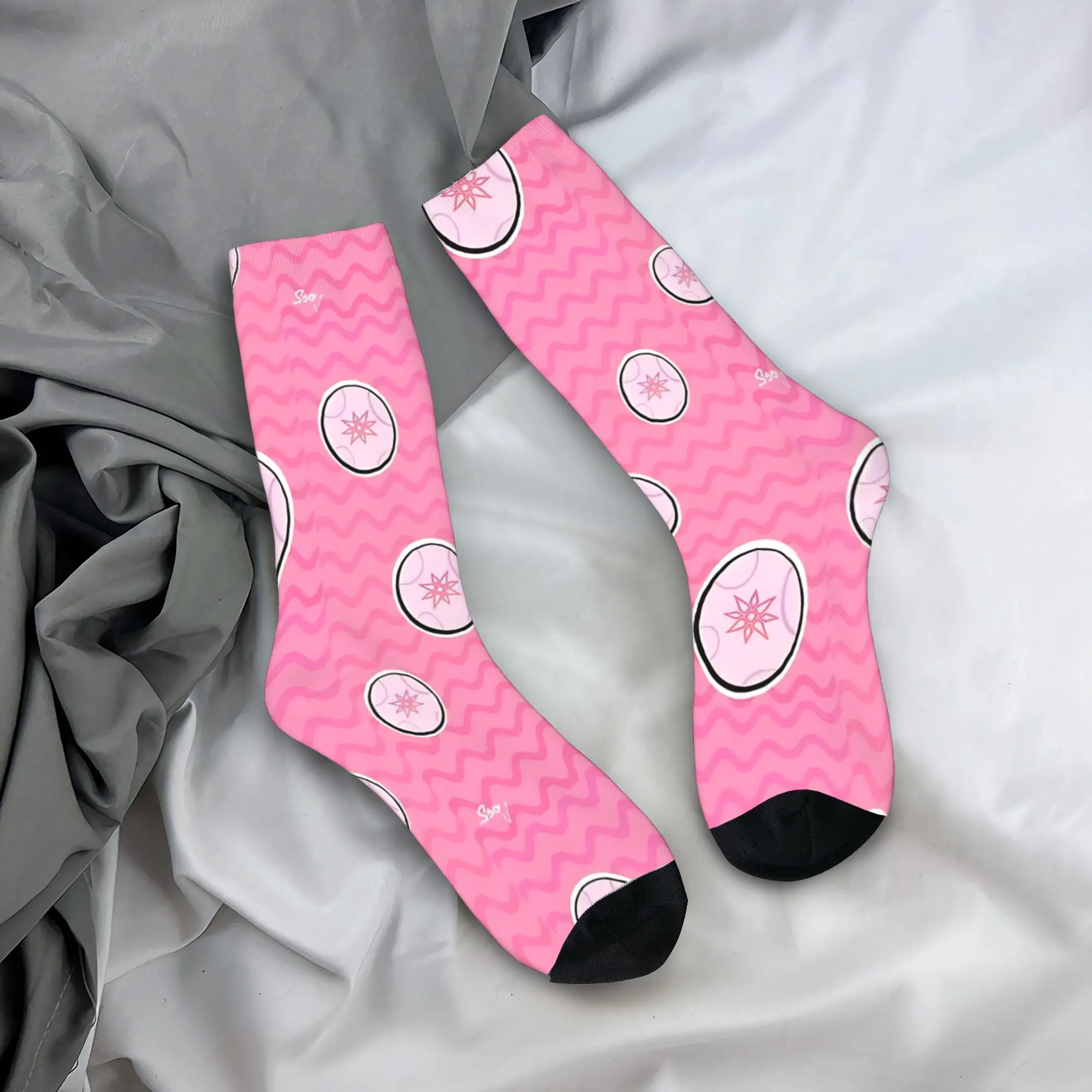 Crest Of Light Hikari Stockings Digimon Pattern Casual Socks Winter Anti Skid Socks Women Men Outdoor Comfortable Socks