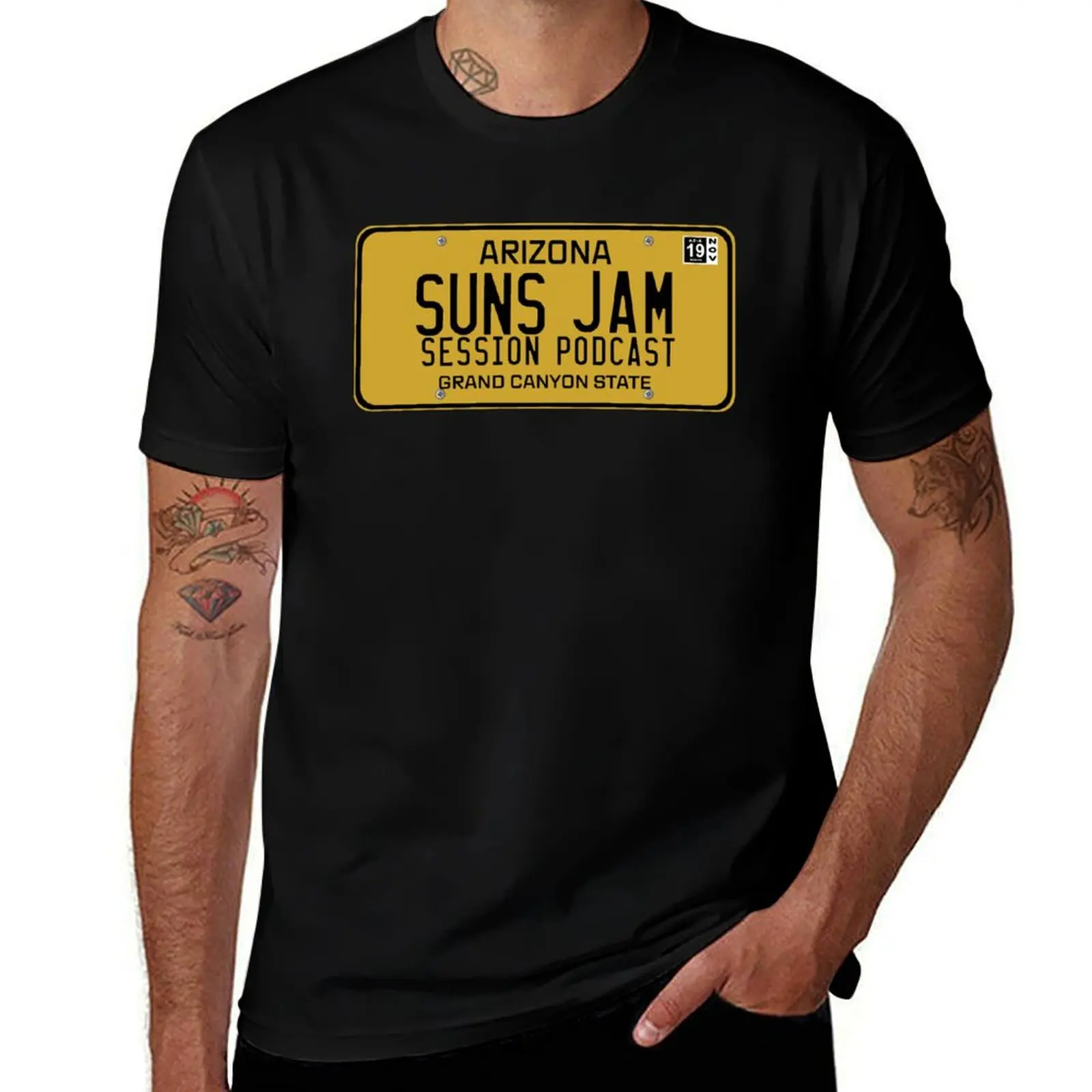 Suns JAM AZ License Plate: 1969 T-Shirt Lightweight Basic Short Sleeve Shirt