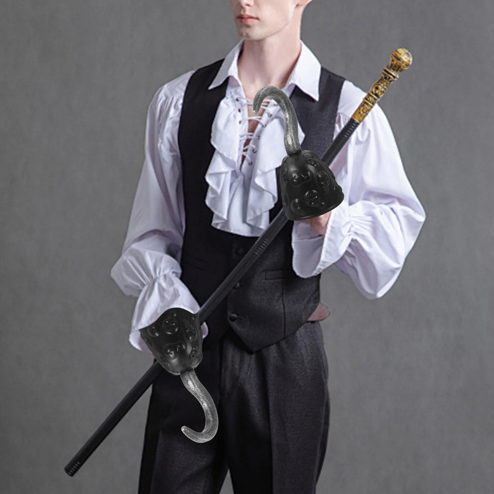 Piratenhaken Halloween Kostümzubehör Retro PVC Dekor Cosplay für Männer