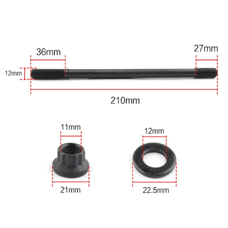 For ARP 208‑4304 Cylinder Head Studs Pro Series Point Head For Prelude H22 H22A4 H23A H23A1 VTEC 2.2L