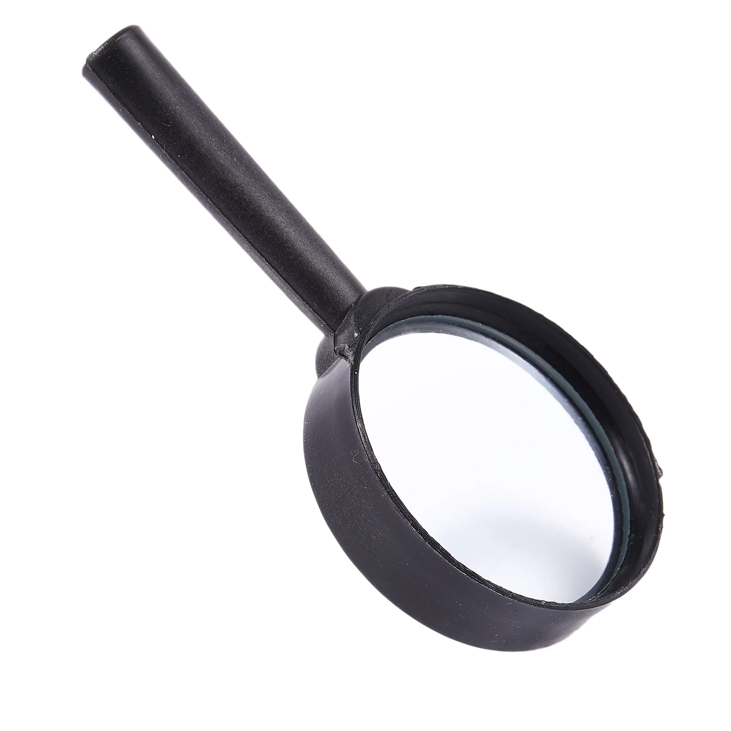 Handheld Black Plastic Frame 40mm Lens 3X Magnifier Magnifying