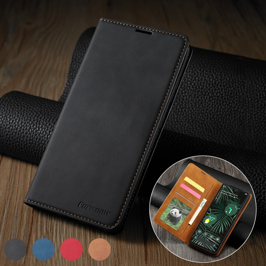 

Wallet Leather Magnetic Case For Google Pixel 6 Fashion Business Flip Cover Google Pixel 6 Pro Anti-drop Protective Sleeve