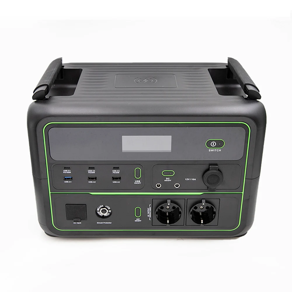 New solar charging station outdoor camping travel portable power station 1200W