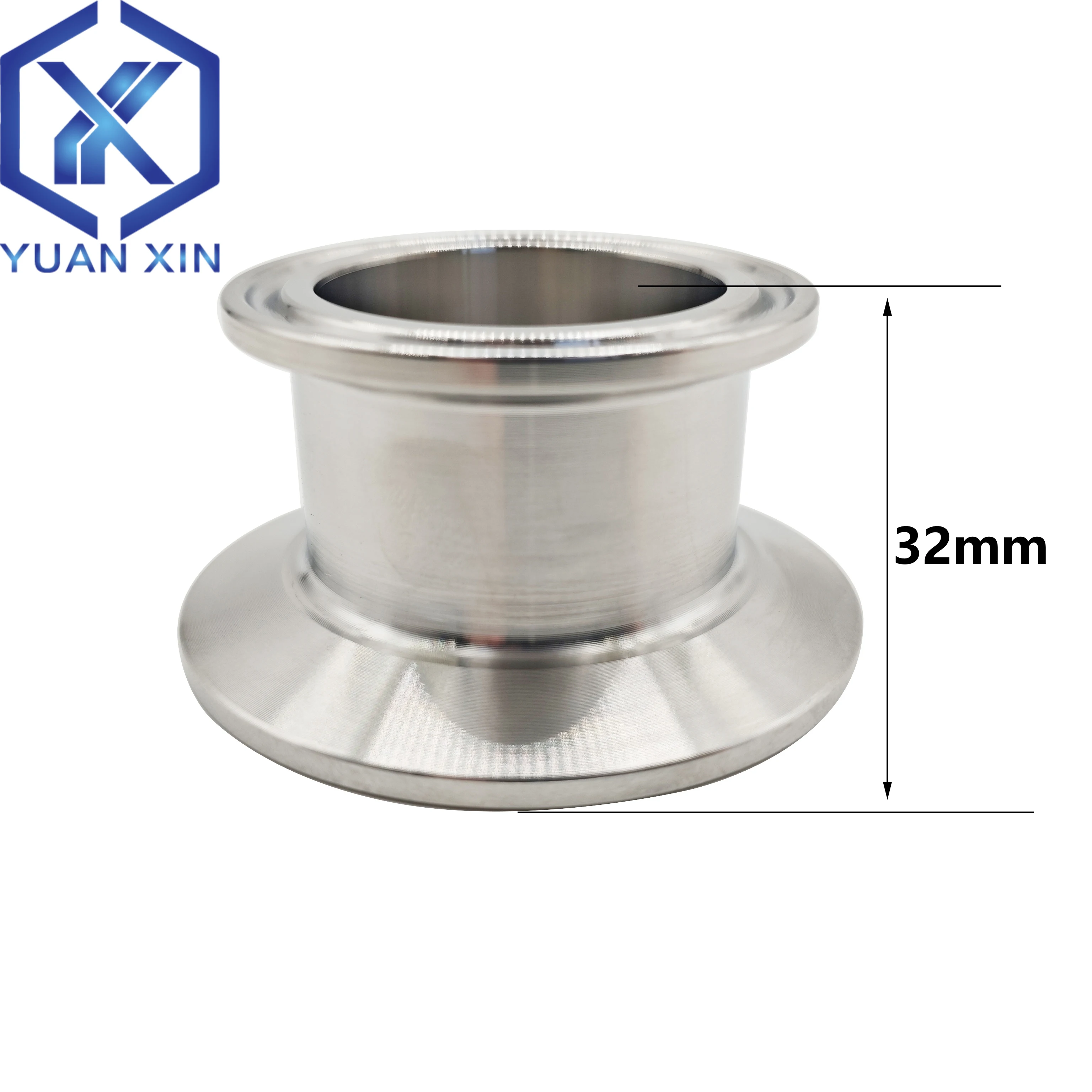 

Тройной зажим 1,5 дюйма * 2 дюйма, глухая пластина редуктора TC50,5 мм * TC64 мм, концентрический редуктор, высота 32 мм