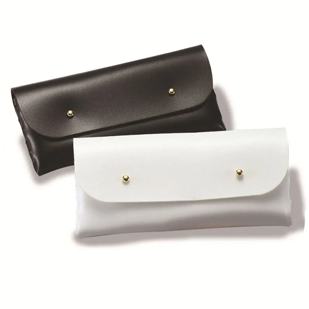 

White PU Leather Glasses Bag Black Waterproof Sunglasses Pouch Sunglasses Organize Eyewear Protector Case Glasses Storage Bag