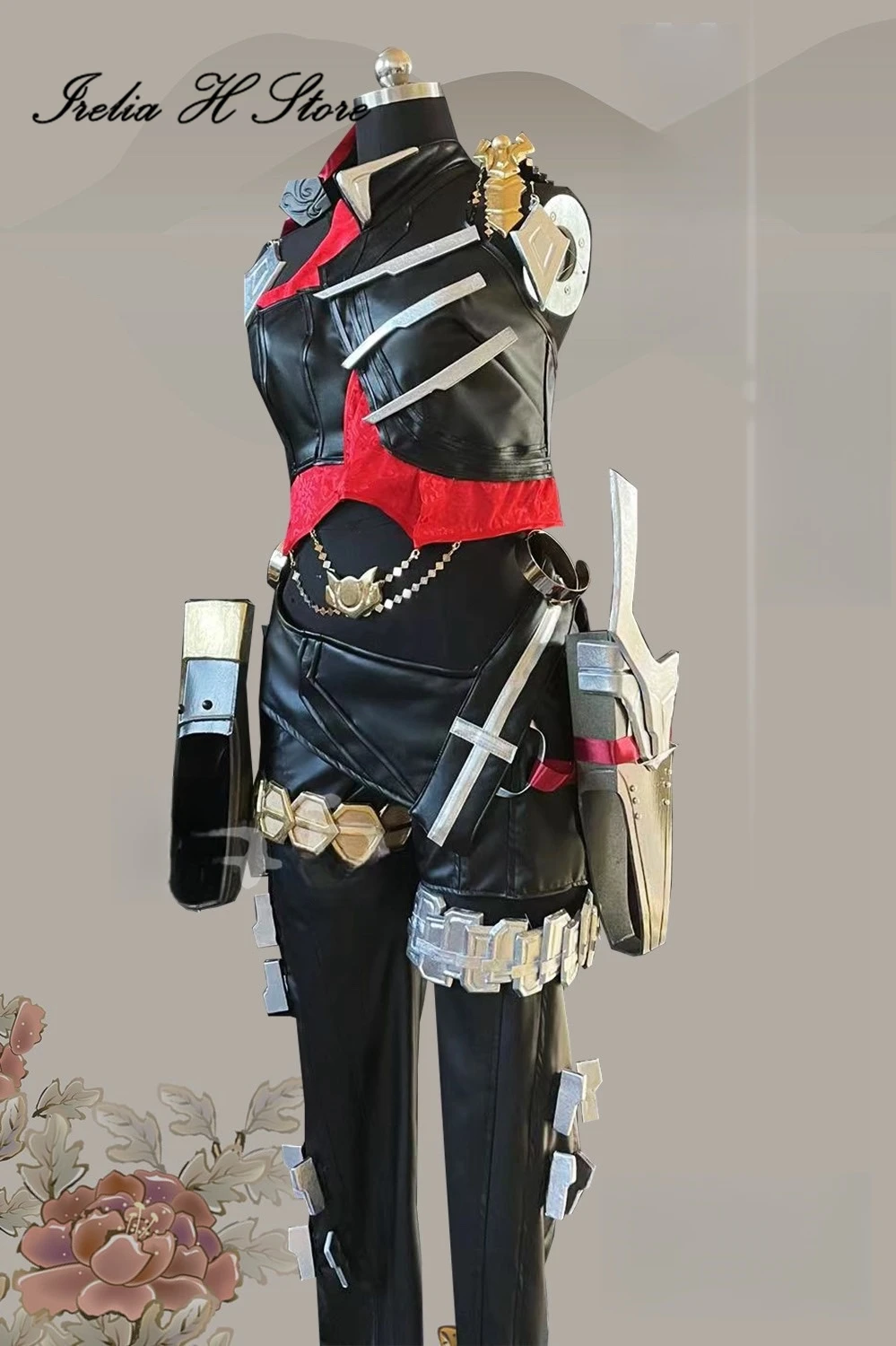 زي تأثيري متجر Irelia H ، بذلة ، مخصص الصنع ، حجم ، لول ، وردة صحراوية ، أزياء الهالوين