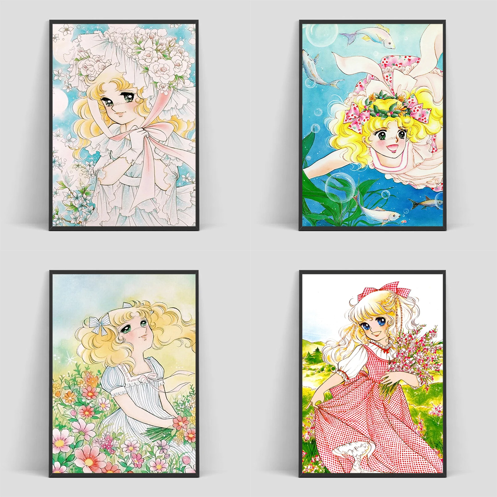 

Candy Candy Anime Poster Home Decorations Print Decorative Paintings Decoration Pictures Room Wall Art Painting on Canvas Decor