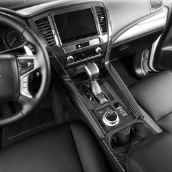 For Mitsubishi Pajero Sport QF 2020 2021 2022 Carbon Fiber Style Door Window Armrest Cover Switch Panel Trim Molding Garnish