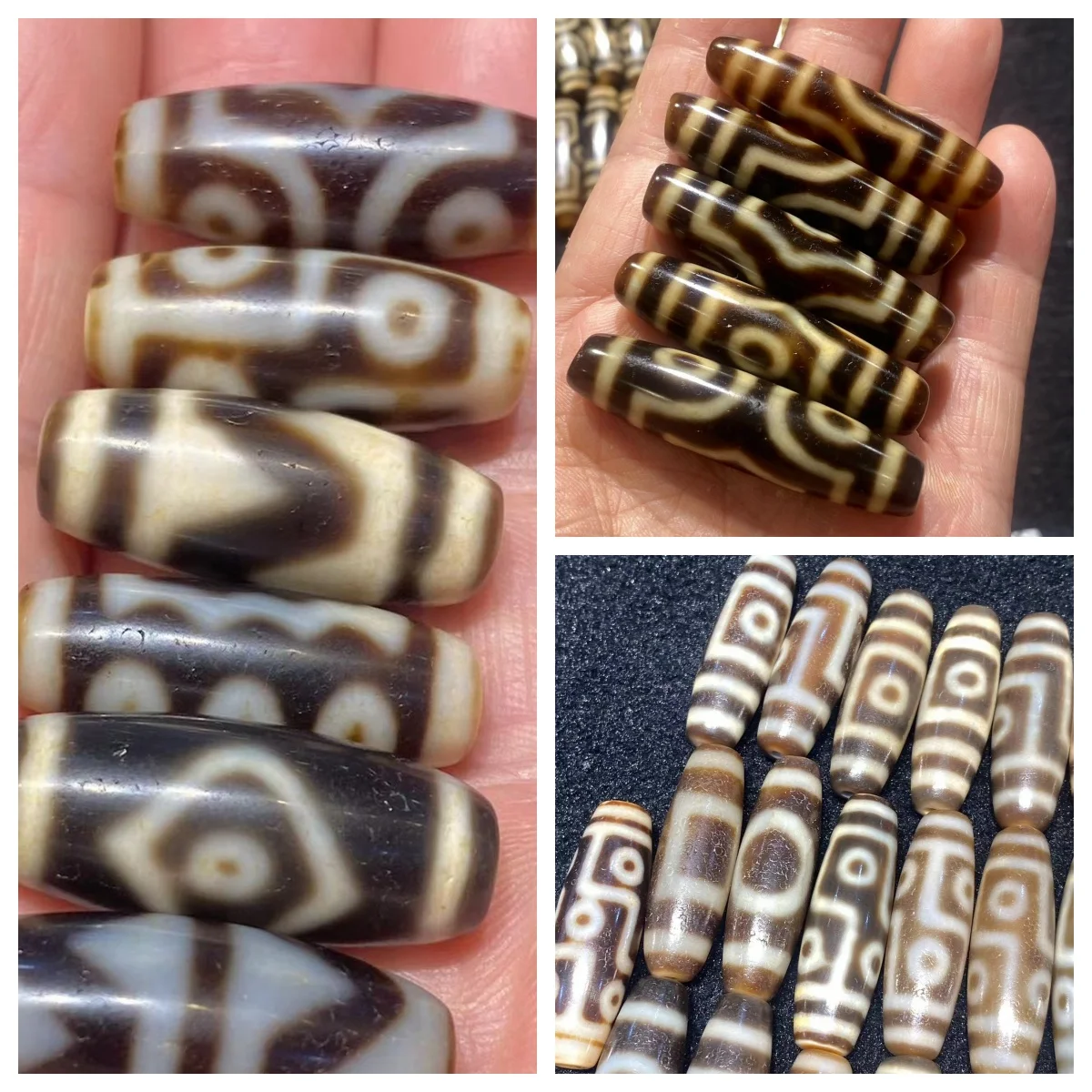 1pcs/lot Limited time discounts Premium variety Ethnic style Weathering of old material Tibetan agate dzi beads wholesale