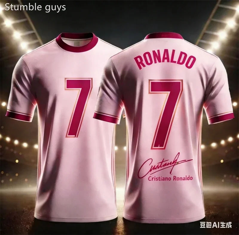 

Дышащая мужская одежда # Футболка с номером 7 Роналду, быстросохнущая летняя спортивная одежда для футбола, детская одежда для мальчиков