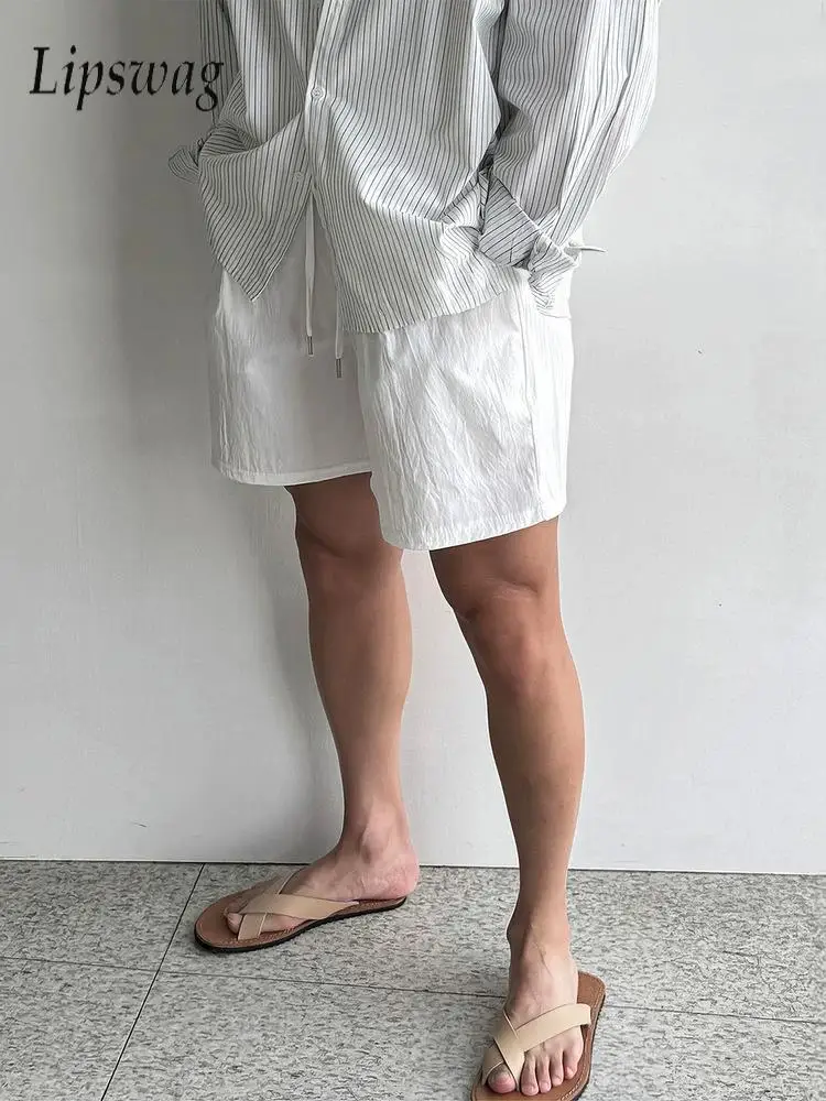 

Мужские льняные шорты для активного отдыха, весна-лето, повседневные, однотонные, свободного кроя, для отпуска, винтажные, на шнурке