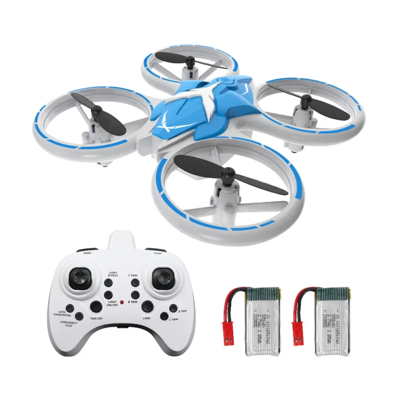 

Glow Stunt Blue Drone T22 — 3D-раскладушка, безголовый режим, удержание высоты, светодиодная подсветка, радиоуправляемый квадрокоптер 2,4G