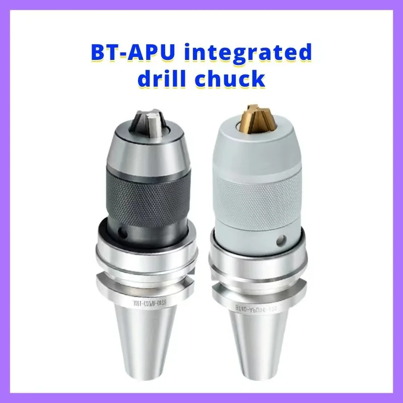 

BT40-APU CNC самозатягивающийся прямой хвостовик r8 Mohs конический хвостовик интегрированный сверлильный патрон bt30 фрезерный токарный станок держатель инструмента apu