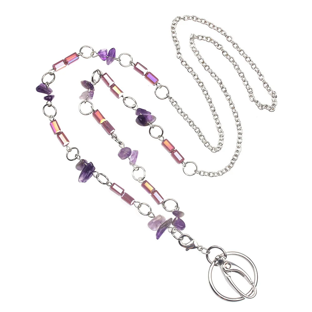 Stylish Sweater Chain Lanyard with ID Badge Reel and Key Holder