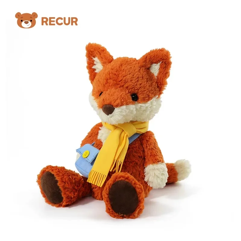 RECUR 오렌지 폭스 히팅 아로마테라피 플러시 토이, 진정 효과가 있는 인형, 커플데이 기념일, 어린이 생일 선물