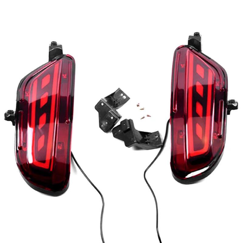 2 Pcs Durable 3 Functions Rear Bumper Lights for Mazda CX-5 2017 2018 2019 2020 Water Proof Brake Turn Signal Lamp Accessories