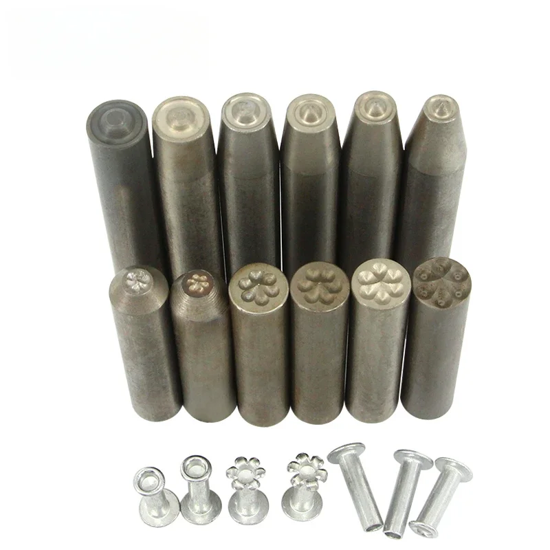 Semi-Tubular Rivet Punch 234567810 Corns Curling Flanging Willow Diced Flowering Tool Riveting Machine Chisel