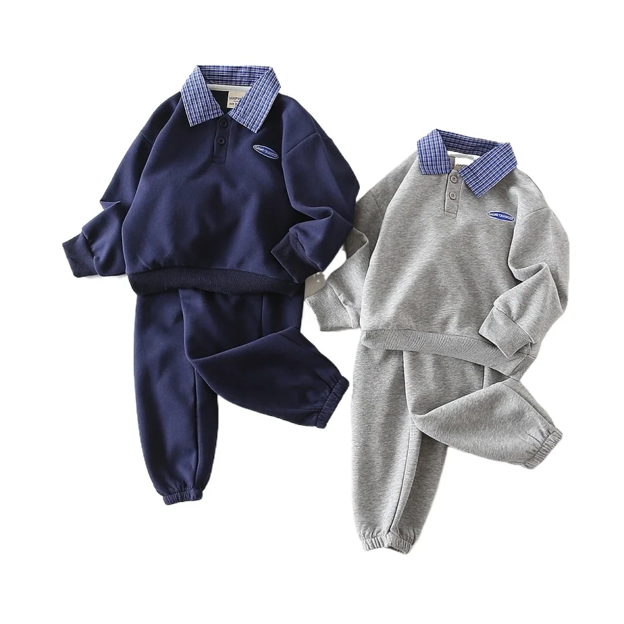 

Toddler Boys Clothes Sets Kids Sweatshirts + Pants Polo Collar