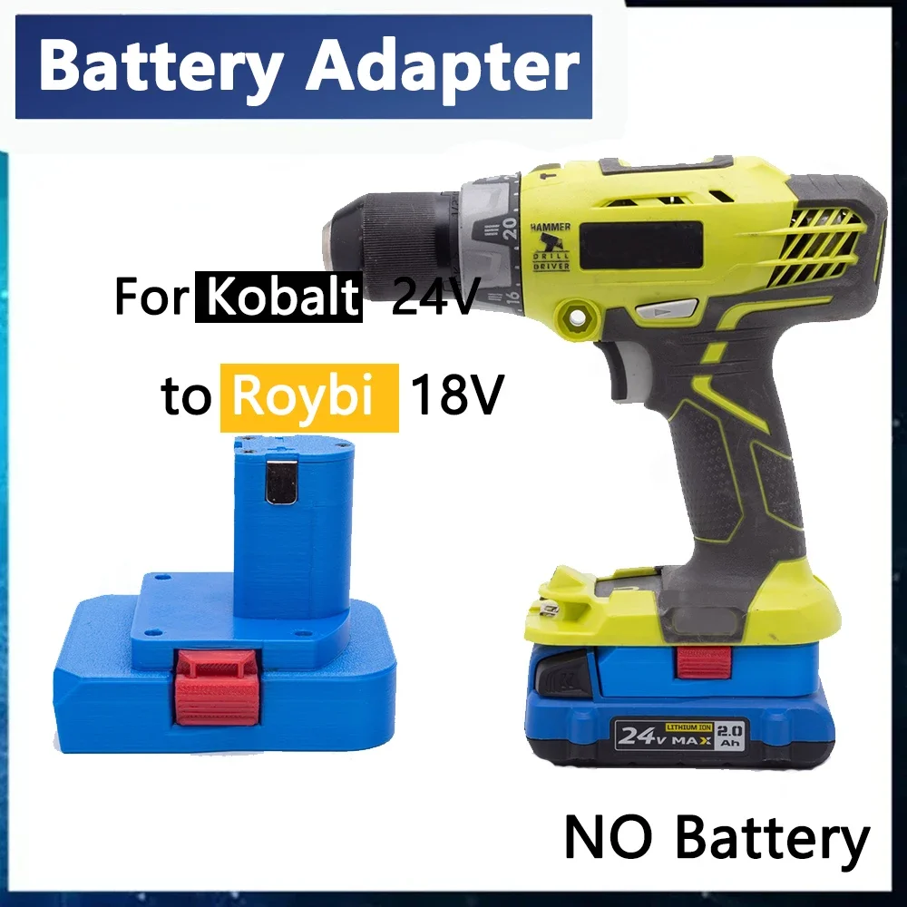 Battery Converter For Kobalt 24V Li-ion Battery Adapter To for Ryobi ONE+ 18V Cordless Power Tools Accessories