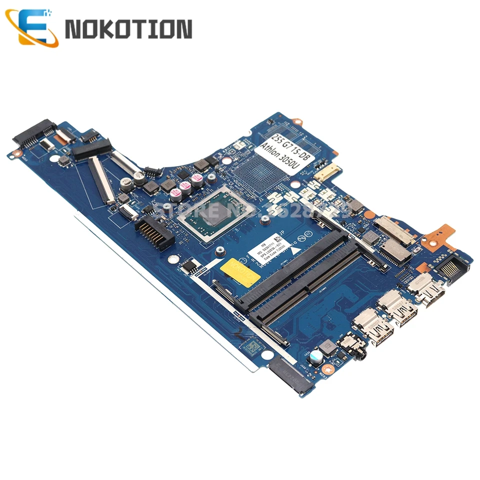 NOKOTION for HP 255 G7 15-DB Laptop Motherboard 3050U CPU DDR4