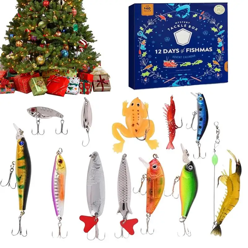 2023 Fishing Tackle Advent Calendar Creative Christmas Advent Calendar Countdown Calendar Practical Fishing Tackle For new year