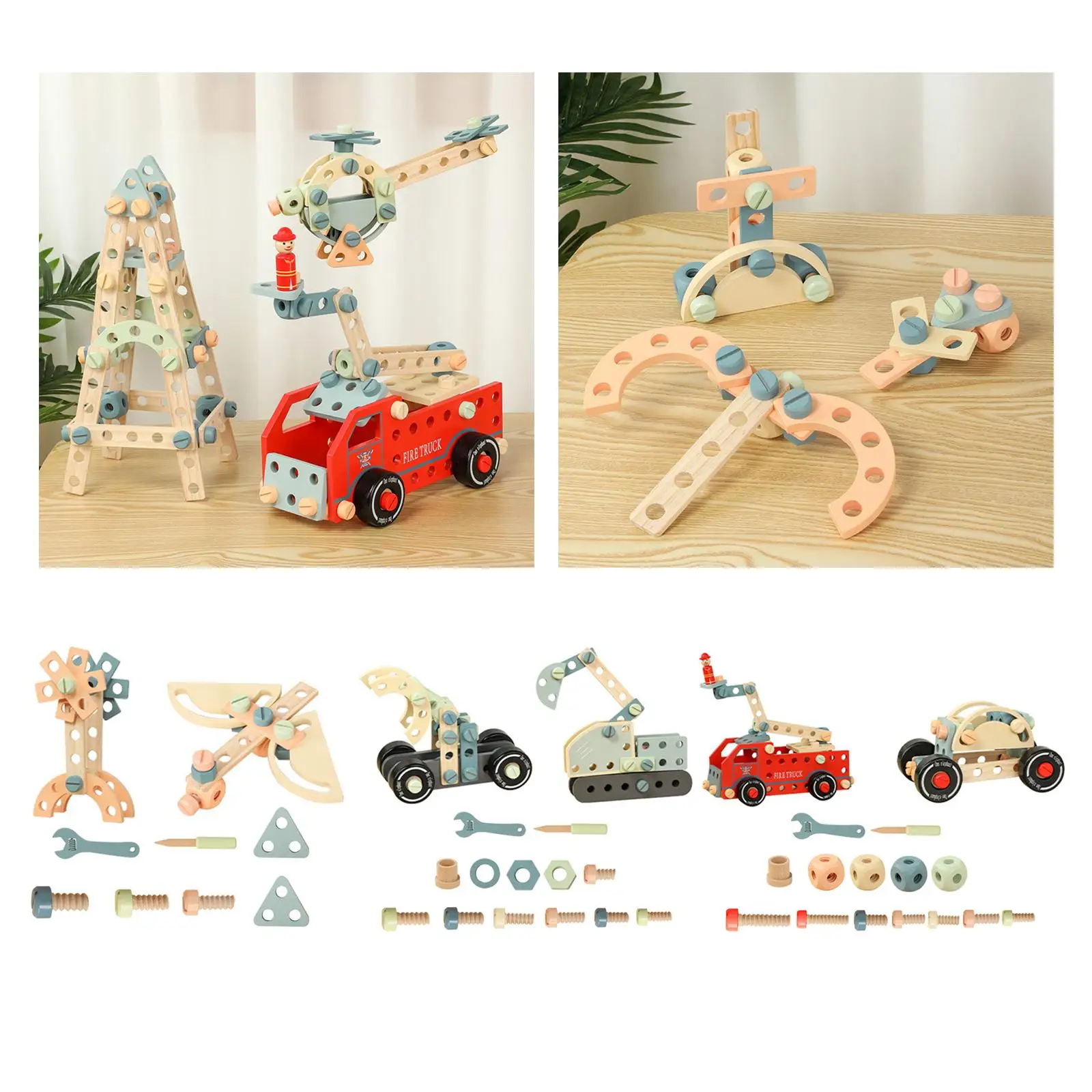 Nut Disassembly Toy Portable Creative Cognitive Development Construction