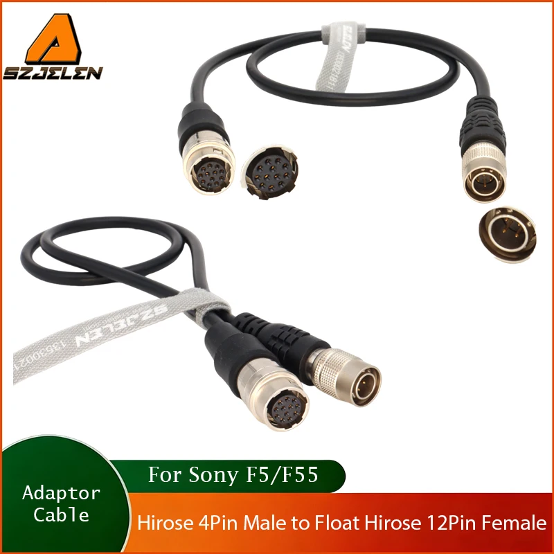 

1PC Hirose 4Pin Male to Float Hirose 12Pin Female Adaptor Cable for Sony F5/F55