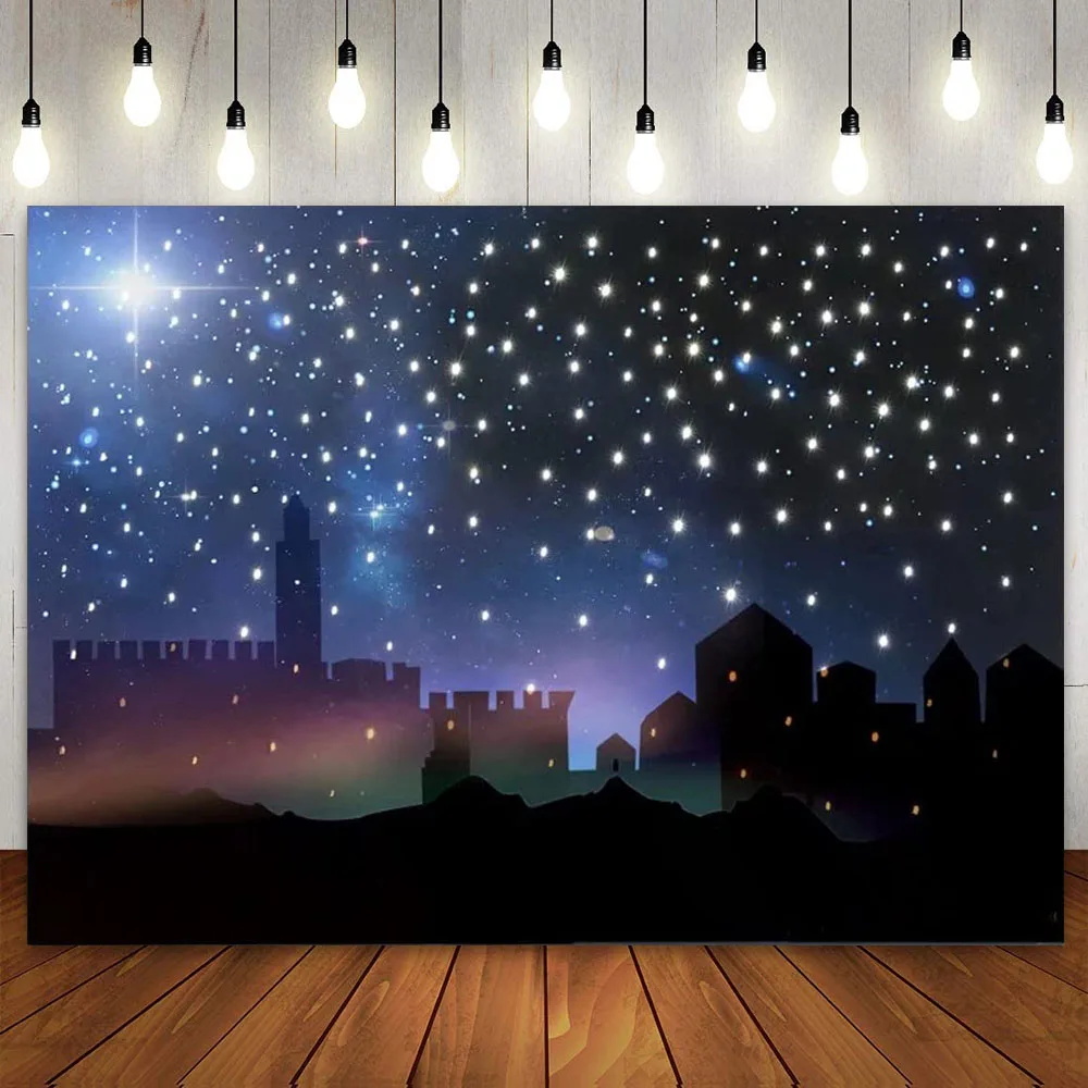 7x5ft Vinyl Galaxy Stars Sky Space Backdrop Birthday Party Wall Decor Table Banner Poster Photography Background Photo Studio