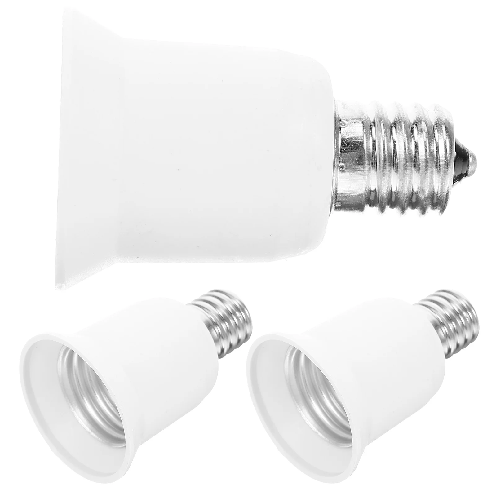 

3 Pcs Conversion Lamp Holder to Converter Light Bulb Changer E17 E27 Adapter Chandelier Compact Size Socket Pbt Portable