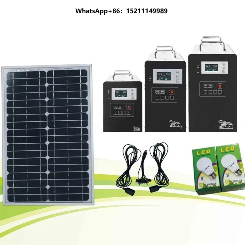ECO Off-grid Solar Panel Kit 12V 10W DC Portable Solar System Camping and Home Use