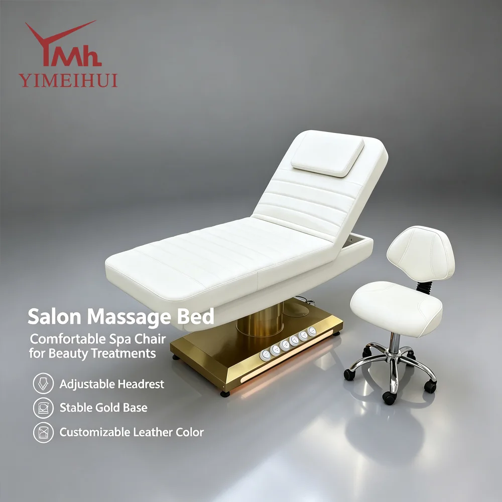 Professional Electric 3 Motors Hydraulic Beauty Care Therapy Spa Bed Massage Table