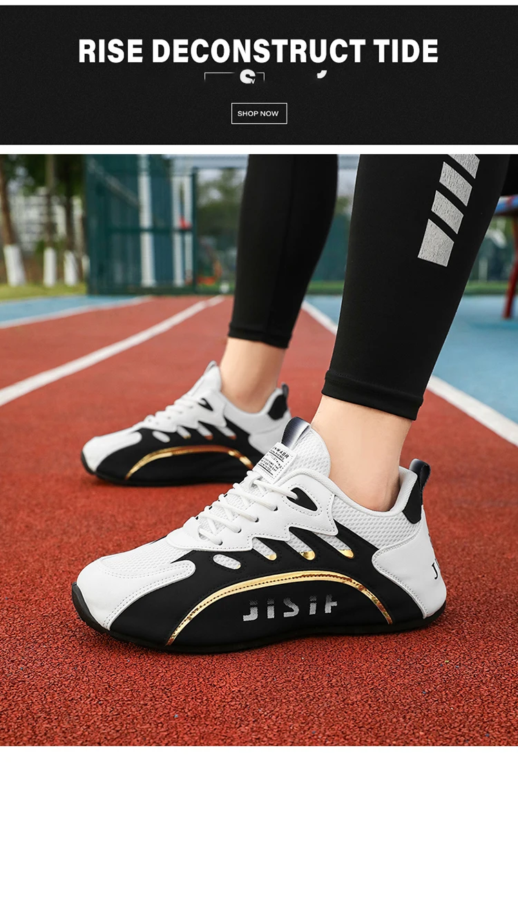 Modische Low-Top-Laufschuhe für Herren mit Farbblockdesign, atmungsaktivem Mesh, weichen und leichten Sohlen sowie Stofffutter, die ein hohes Maß an Komfort bieten und für Outdoor-Wanderungen, Laufen und Fitness-Workouts geeignet sind. – Detail 5