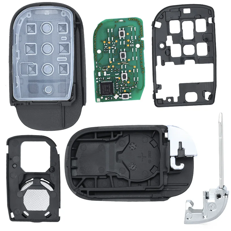 KEYECU 433MHz 4A Chip FCC ID: KR5TP-4 72147-T43-A11 Inteligentny pilot zdalnego sterowania do Hondy CR-V Civic HR-V Pilot Accord 2022-2024