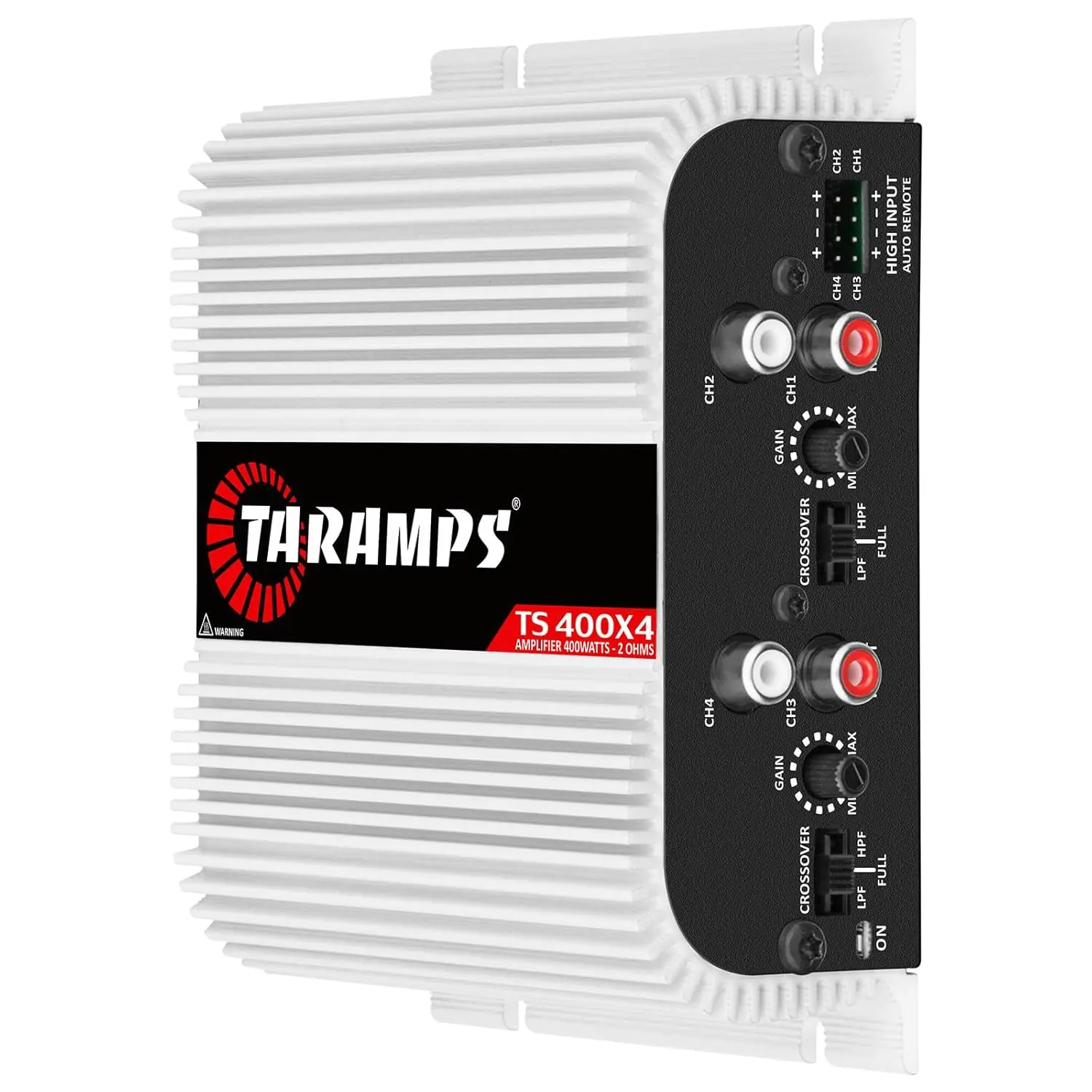 Taramps x2 TS 400x4 400W RMS 4-Ch Class D Car Amplifier, RCA Input, 2 Bridged Channels