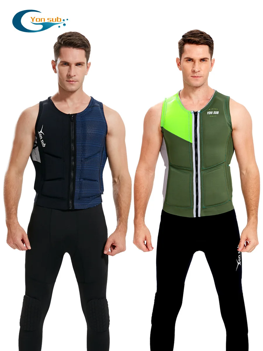 adult-black-life-vest-premium-buoyancy-anti-collision-jacket-for-surfing-wakeboarding-jet-ski-secure-comfortable