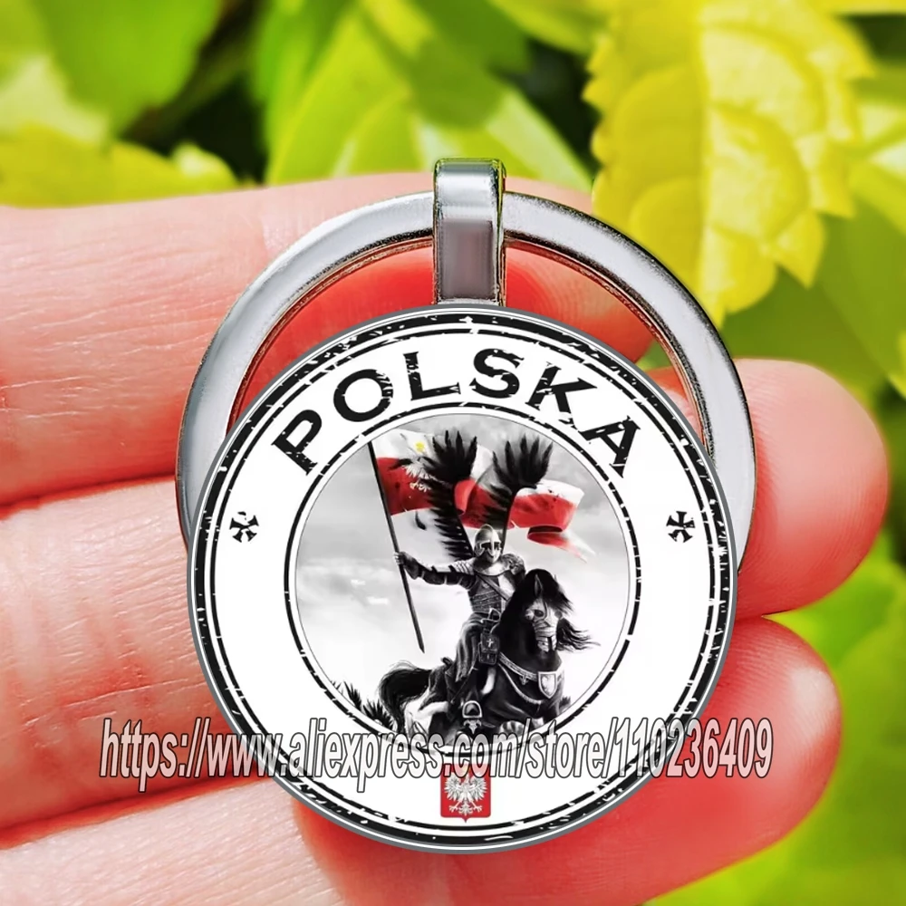 Llavero de aleación de zinc Polonia Polska Llaveros para hombres y mujeres Llavero Regalo para un amigo