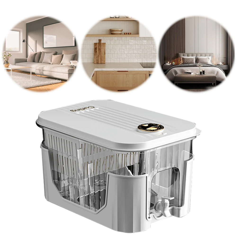 

5L Cold Kettle with Faucet & Bracket Refrigerator Juice Water Pitcher Beverage Dispenser for Home Kitchen Camping Party