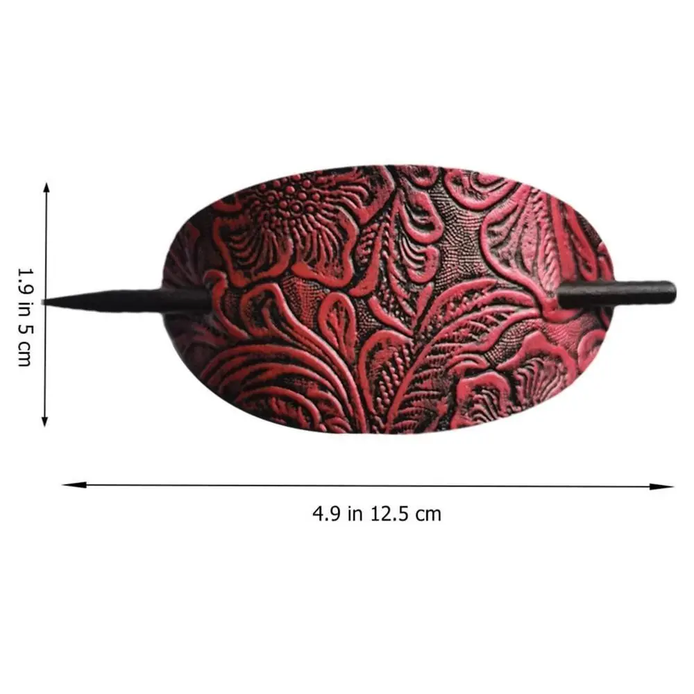 Women Girls Stick Hair Slide Oval Shape Ponytail Holders Hair Sticks Hair Tie Hair Barrette Hair Pins