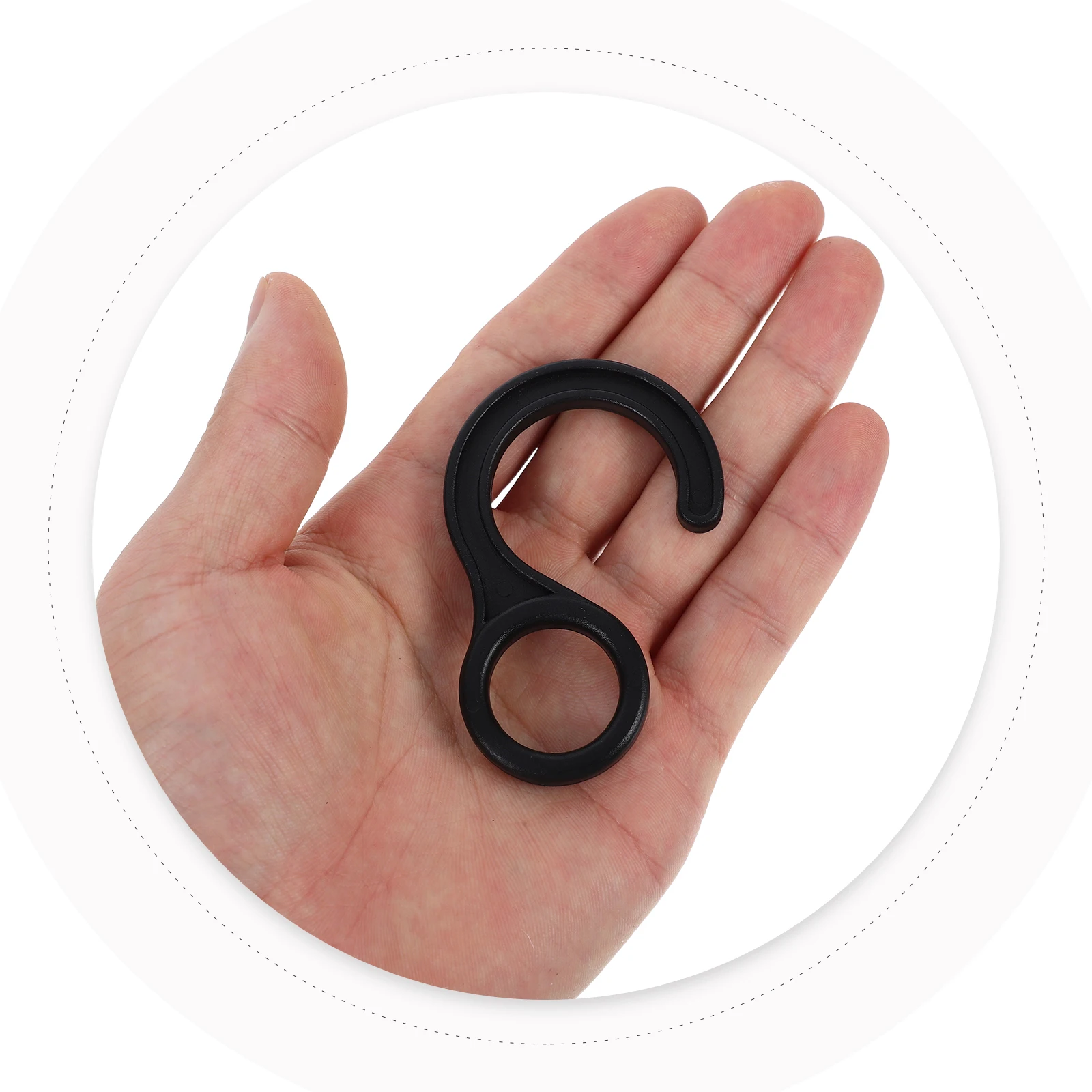 

10 Pcs Outdoor Tent Hook Camping Hanger Hooks Awning Fastener Accessories for Cargo Inner Hanging Plastic Ring