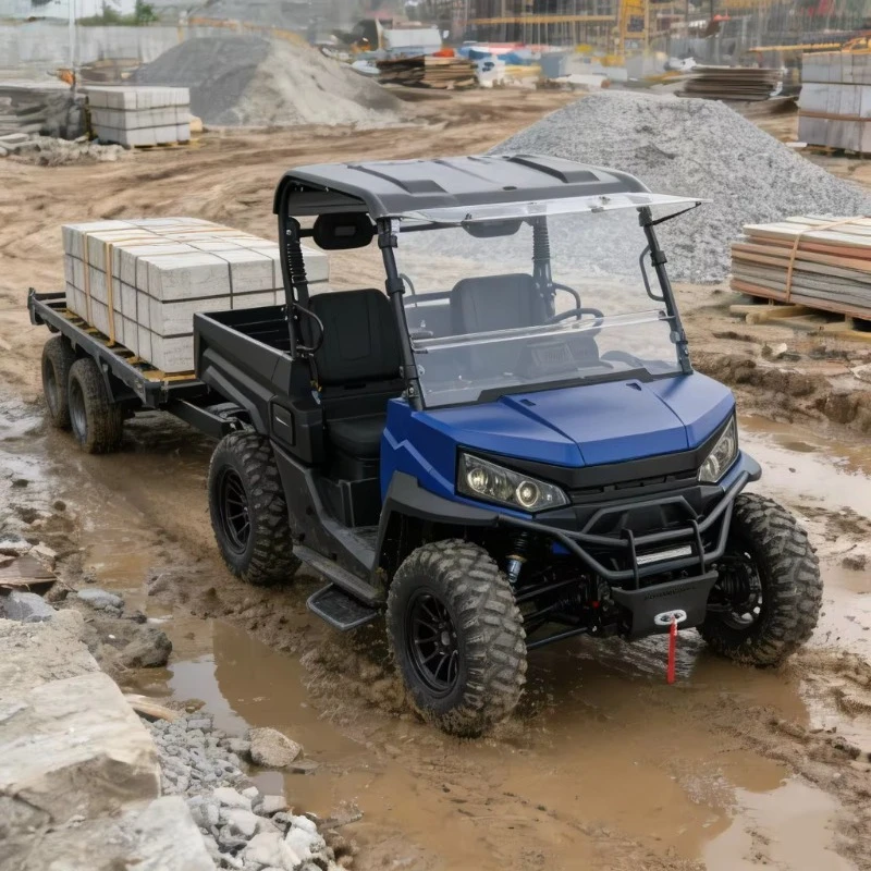 Custom Design 8KW Electric Utility UTV All Terrain Side By Side For Large Scale Vineyards Management Direct Source